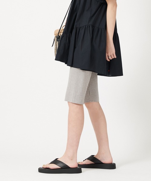 U by SPICK&SPAN（ユーバイスピックアンドスパン）の「【LEPIDOS/レピドス】 RIB KNIT BILER SHORT◆（その他パンツ・レディース・グレー/オレンジ・FREE）」の10枚目の写真