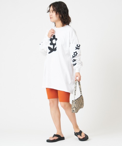 U by SPICK&SPAN（ユーバイスピックアンドスパン）の「【LEPIDOS/レピドス】 RIB KNIT BILER SHORT◆（その他パンツ・レディース・グレー/オレンジ・FREE）」の19枚目の写真