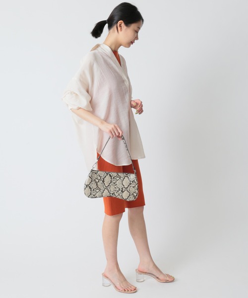 U by SPICK&SPAN（ユーバイスピックアンドスパン）の「【LEPIDOS/レピドス】 RIB KNIT BILER SHORT◆（その他パンツ・レディース・グレー/オレンジ・FREE）」の11枚目の写真