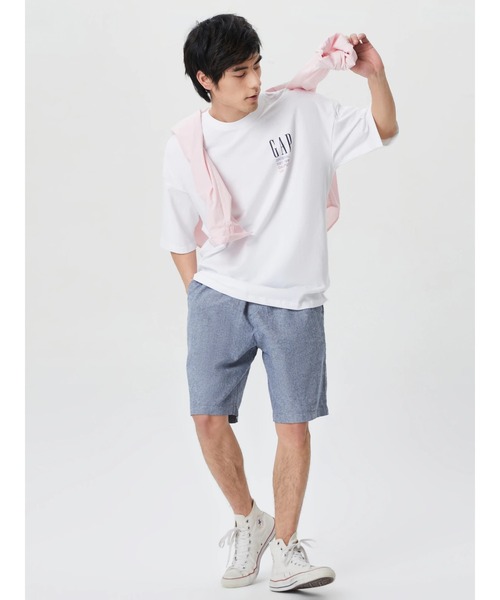 GAP（ギャップ）の「Free＆Flow リネン イージー ショートパンツ（その他パンツ・メンズ・ネイビー/グレー/ブルー/ベージュ・S/M/L/XS/XL）」の8枚目の写真