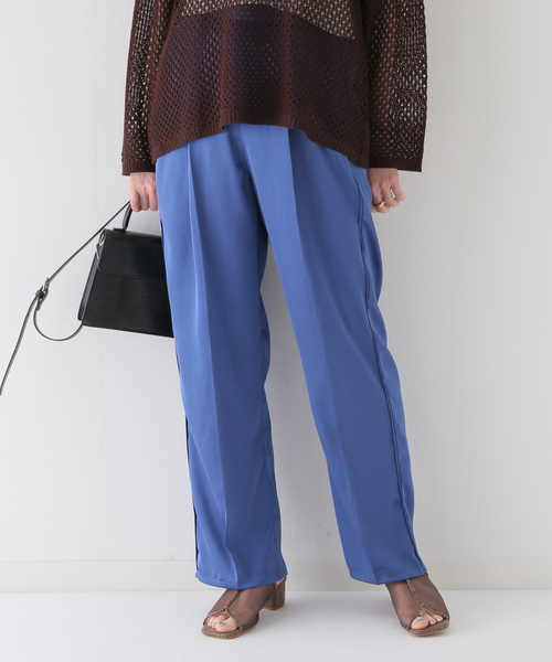 B.C STOCK（ベーセーストック）の「カラーサテンパンツ（スラックス・レディース・レッド/イエロー/ブルー/アイボリー・FREE）」の20枚目の写真