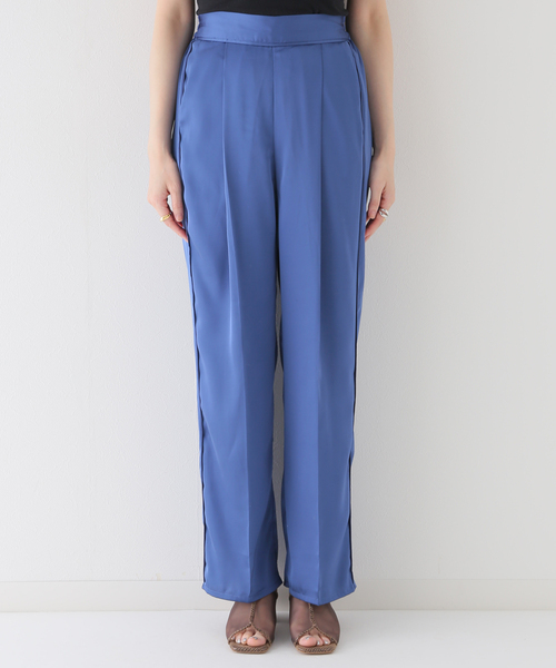 B.C STOCK（ベーセーストック）の「カラーサテンパンツ（スラックス・レディース・レッド/イエロー/ブルー/アイボリー・FREE）」の11枚目の写真