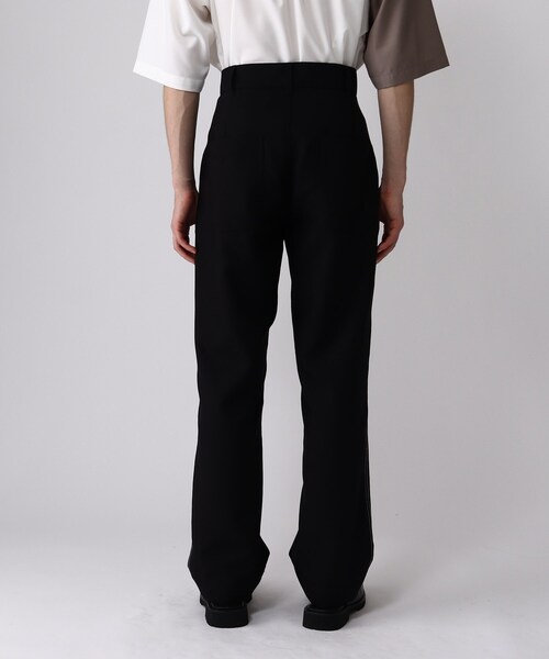 tk.TAKEO KIKUCHI(ティーケータケオキクチ)の「◆カラーステッチベイカーパンツ(その他パンツ・メンズ・ブラック/アイボリー・02/03)」の6枚目の写真