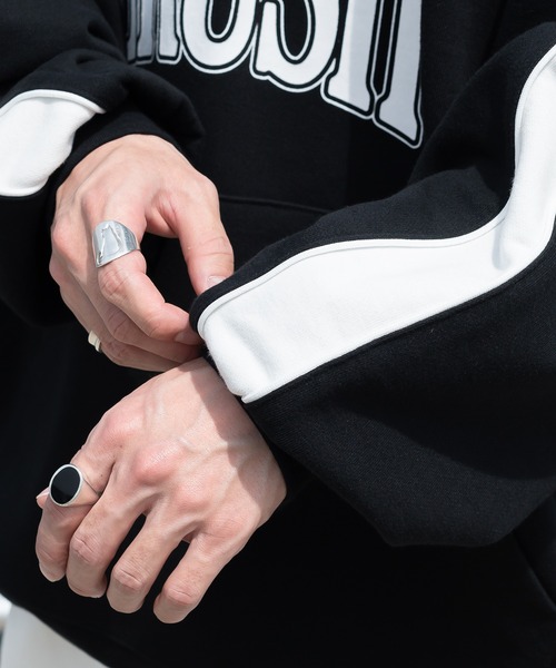 Perushu（ペルーシュ）の「配色切り替えハーブジップスウェット（スウェット・メンズ・ブラック/グレー/ブルー/オリーブ・MEDIUM/LARGE）」の16枚目の写真