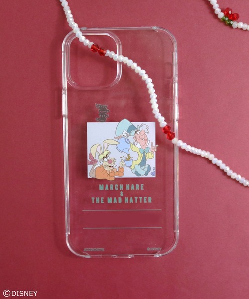 Disney（ディズニー）の「ふしぎの国のアリス　ポリカiPhoneケース　12/12pro対応（スマホケース/カバー・レディース・イエロー/ピンク/グレー/パープル・FREE）」の2枚目の写真