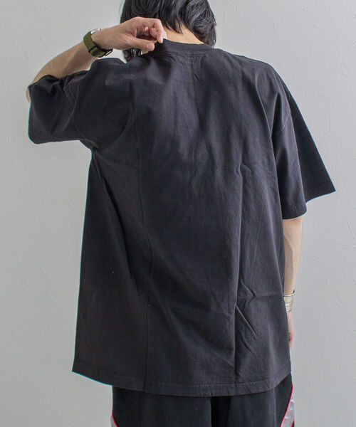 LOS ANGELES APPAREL（ロサンゼルスアパレル）の「【WEB限定】【Los Angeles Apparel/ロサンゼルスアパレル】ガーメントダイTシャツ（Tシャツ/カットソー・メンズ・ライトグレー/ブラック/オフホワイト/サックスブルー/ミント/キナリ・MEDIUM/LARGE/X-LARGE）」の7枚目の写真