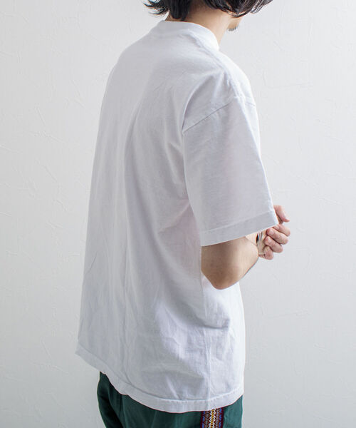 LOS ANGELES APPAREL（ロサンゼルスアパレル）の「【WEB限定】【Los Angeles Apparel/ロサンゼルスアパレル】ガーメントダイTシャツ（Tシャツ/カットソー・メンズ・ライトグレー/ブラック/オフホワイト/サックスブルー/ミント/キナリ・MEDIUM/LARGE/X-LARGE）」の14枚目の写真