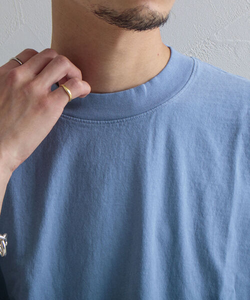 LOS ANGELES APPAREL（ロサンゼルスアパレル）の「【WEB限定】【Los Angeles Apparel/ロサンゼルスアパレル】ガーメントダイTシャツ（Tシャツ/カットソー・メンズ・ライトグレー/ブラック/オフホワイト/サックスブルー/ミント/キナリ・MEDIUM/LARGE/X-LARGE）」の20枚目の写真