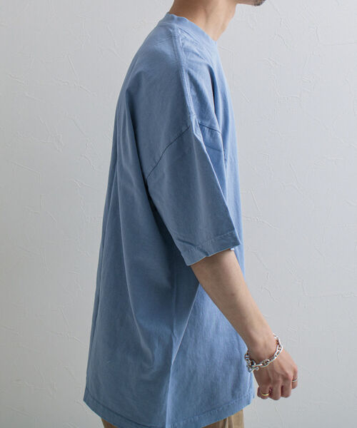 LOS ANGELES APPAREL（ロサンゼルスアパレル）の「【WEB限定】【Los Angeles Apparel/ロサンゼルスアパレル】ガーメントダイTシャツ（Tシャツ/カットソー・メンズ・ライトグレー/ブラック/オフホワイト/サックスブルー/ミント/キナリ・MEDIUM/LARGE/X-LARGE）」の21枚目の写真