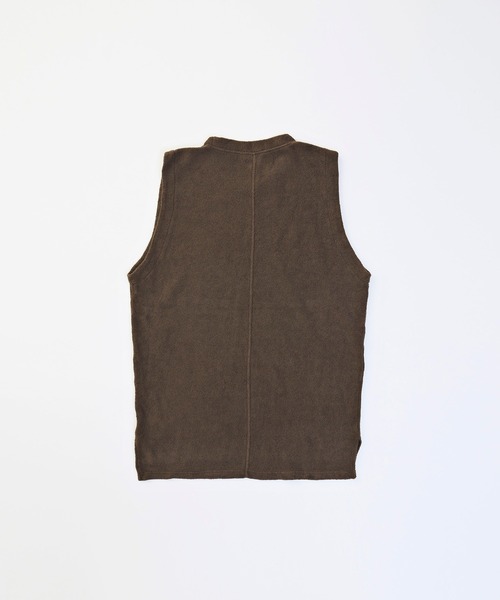 VICTIM（ヴィクティム）の「VICTIM ヴィクティム / NO SLEEVE PILE TEE / VTM-22-T-038（タンクトップ・メンズ・オリーブ/ブラウン/ネイビー・L/M）」の7枚目の写真