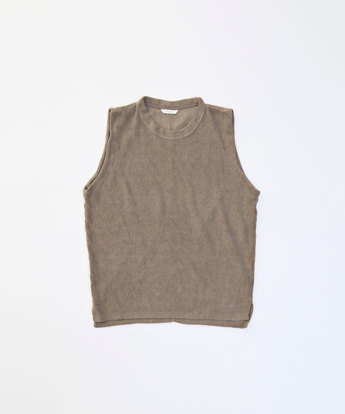 VICTIM（ヴィクティム）の「VICTIM ヴィクティム / NO SLEEVE PILE TEE / VTM-22-T-038（タンクトップ・メンズ・オリーブ/ブラウン/ネイビー・L/M）」の5枚目の写真