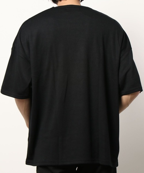 AZIONE（アジオネ）の「AZIONE/アジオネ/無地ビッグTシャツ（Tシャツ/カットソー・メンズ・ホワイト/ブラック/グレー/グリーン/ブルーグレー/ワイン/チャコール・MEDIUM/LARGE）」の8枚目の写真