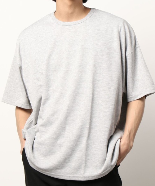 AZIONE（アジオネ）の「AZIONE/アジオネ/無地ビッグTシャツ（Tシャツ/カットソー・メンズ・ホワイト/ブラック/グレー/グリーン/ブルーグレー/ワイン/チャコール・MEDIUM/LARGE）」の15枚目の写真