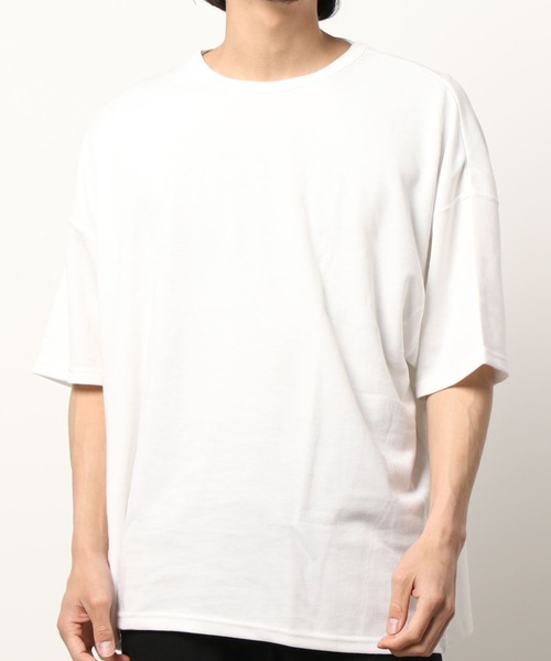 AZIONE（アジオネ）の「AZIONE/アジオネ/無地ビッグTシャツ（Tシャツ/カットソー・メンズ・ホワイト/ブラック/グレー/グリーン/ブルーグレー/ワイン/チャコール・MEDIUM/LARGE）」の14枚目の写真
