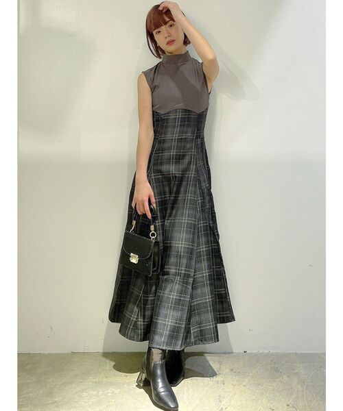 チェックノースリーブコルセットワンピース ワンピース Dazzlin ダズリン のファッション通販 Zozotown