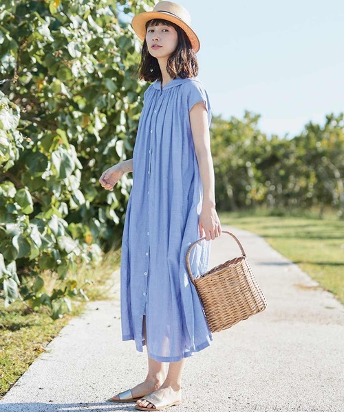 Sunny clouds（サニークラウズ）の「サニークラウズ　風の通り道セーラーワンピース（ワンピース・レディース・ネイビー/ブルー・MEDIUM/LARGE/X-LARGE/XX-LARGE/NM）」の10枚目の写真