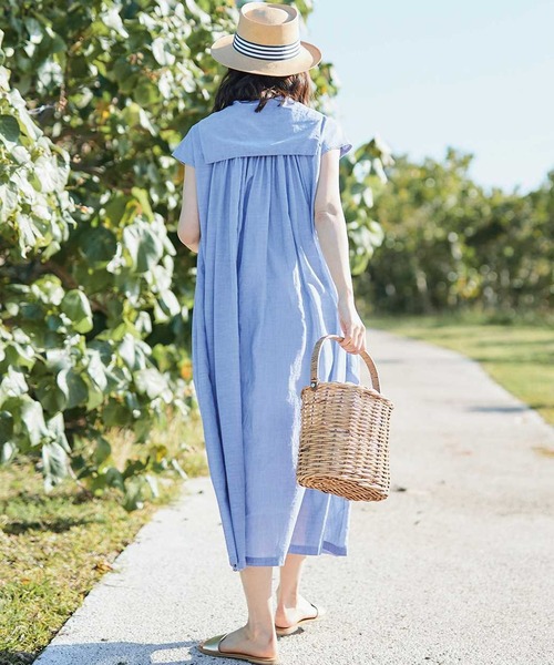 Sunny clouds（サニークラウズ）の「サニークラウズ　風の通り道セーラーワンピース（ワンピース・レディース・ネイビー/ブルー・MEDIUM/LARGE/X-LARGE/XX-LARGE/NM）」の11枚目の写真