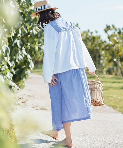 Sunny clouds（サニークラウズ）の「サニークラウズ　風の通り道セーラーワンピース（ワンピース・レディース・ネイビー/ブルー・MEDIUM/LARGE/X-LARGE/XX-LARGE/NM）」の13枚目の写真