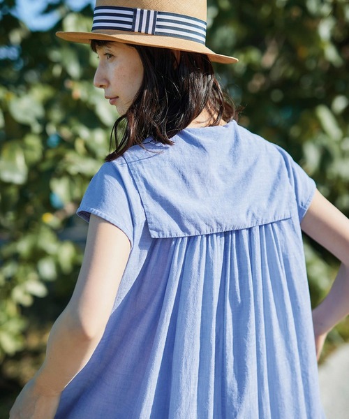 Sunny clouds（サニークラウズ）の「サニークラウズ　風の通り道セーラーワンピース（ワンピース・レディース・ネイビー/ブルー・MEDIUM/LARGE/X-LARGE/XX-LARGE/NM）」の18枚目の写真