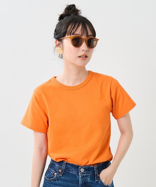 FREAK'S STORE（フリークスストア）の「カラーミ二Tシャツ（Tシャツ/カットソー・レディース・ブラック/ブラウン/オフホワイト/オレンジ/グリーン/ピンク系その他・ﾌﾘ-）」の15枚目の写真