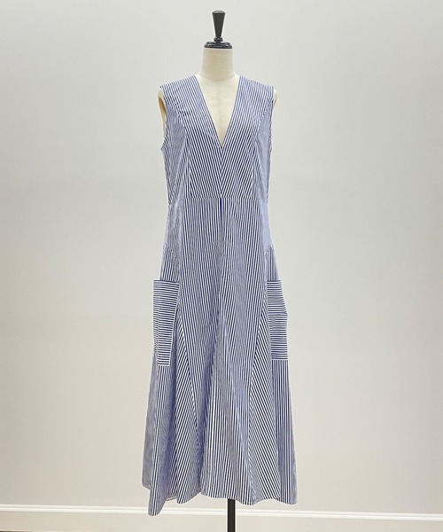 Luftrobe（ルフトローブ）の「《Luftrobe》Vネックストライプワンピース（ワンピース・レディース・その他10・9号）」の6枚目の写真
