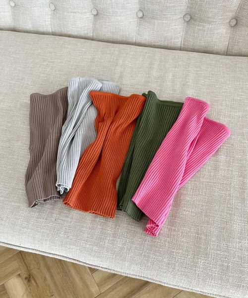 CLEA（クレア）の「【全1５色/カラバリ豊富】テレコリブベアトップインナー（チューブトップ・レディース・ホワイト/ライトグレー/ライトブルー/ブラック/ベージュ/パープル/ブラウン/カーキ/ピンク/イエロー/オレンジ/ライトグリーン/アイボリー/ピンク系その他/グレイッシュベージュ・FREE）」の21枚目の写真