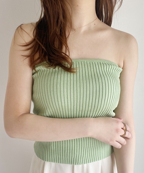 SeaRoomlynn ウエストシェイプベアトップ・チューブトップライトブルー SeaRoomlynn（ベアトップ/チューブトップ）のフリマアイテム一覧