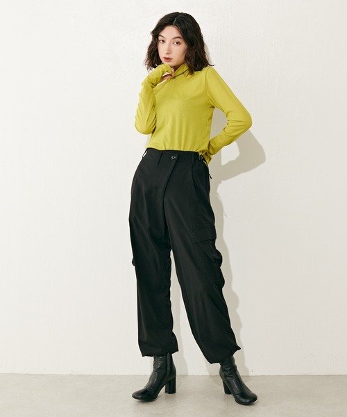 Lui's（ルイス）の「前後2WAYピケスムースカットソートップス（Tシャツ/カットソー・レディース・イエロー/ブラック/ホワイト・FREE）」の12枚目の写真