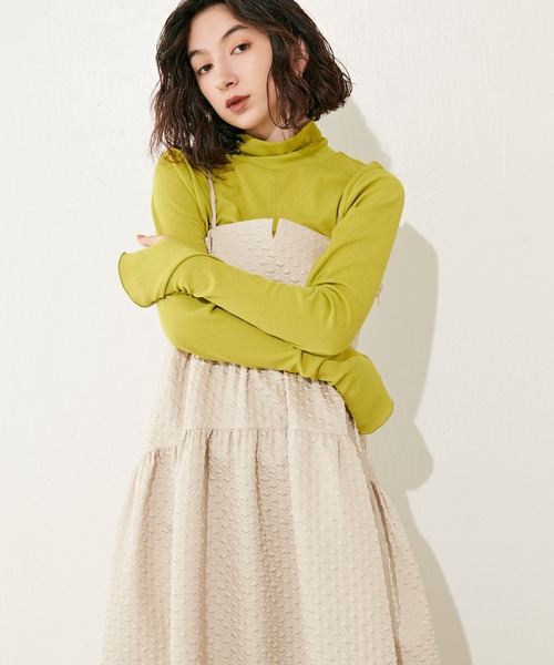 Lui's（ルイス）の「前後2WAYピケスムースカットソートップス（Tシャツ/カットソー・レディース・イエロー/ブラック/ホワイト・FREE）」の22枚目の写真