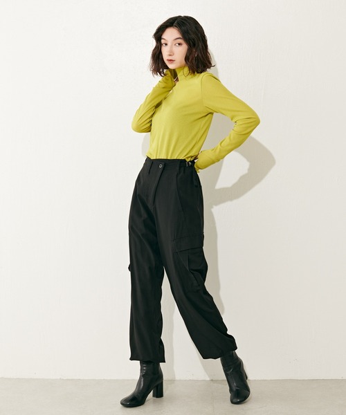 Lui's（ルイス）の「前後2WAYピケスムースカットソートップス（Tシャツ/カットソー・レディース・イエロー/ブラック/ホワイト・FREE）」の11枚目の写真