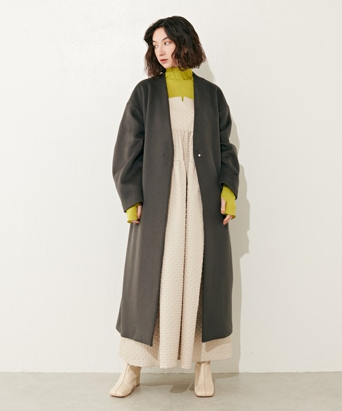 Lui's（ルイス）の「前後2WAYピケスムースカットソートップス（Tシャツ/カットソー・レディース・イエロー/ブラック/ホワイト・FREE）」の6枚目の写真