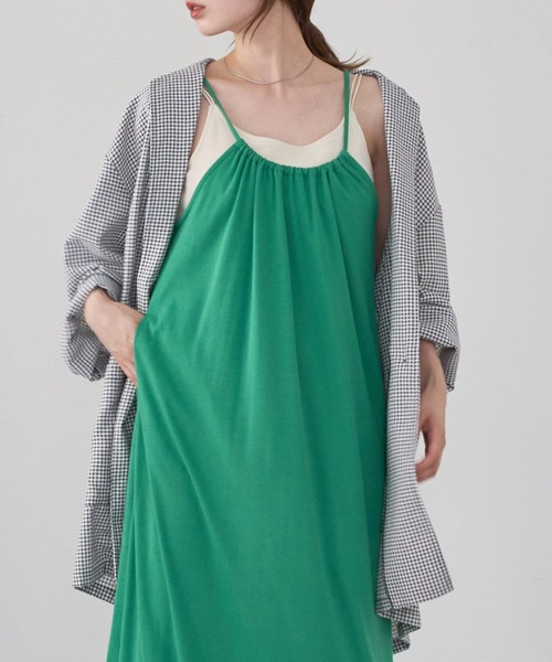 Kastane(カスタネ)の「チェックジャガードBIGシャツジャケット(テーラードジャケット・レディース・ブラック・FREE)」の5枚目の写真