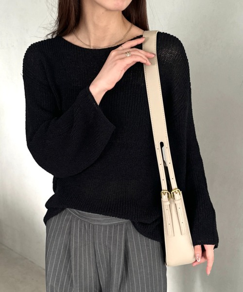 セール】leather big belt shoulder bag／PU太ベルトショルダーバッグ