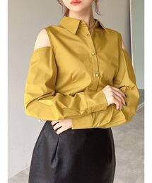 RESEXXY | ショルダーオープンタックシャツ(シャツ/ブラウス)