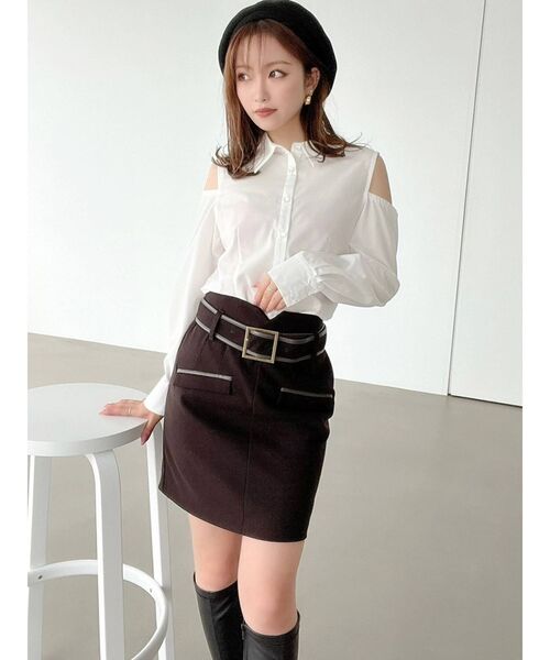 RESEXXY(リゼクシー)の「ショルダーオープンタックシャツ(シャツ/ブラウス・レディース・ホワイト/イエロー/その他1・FREE)」の21枚目の写真