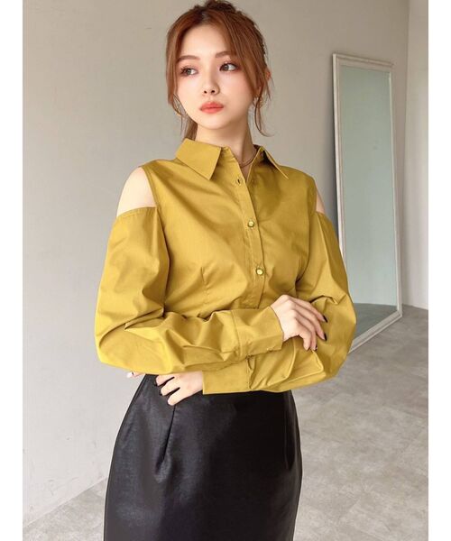 RESEXXY(リゼクシー)の「ショルダーオープンタックシャツ(シャツ/ブラウス・レディース・ホワイト/イエロー/その他1・FREE)」の19枚目の写真