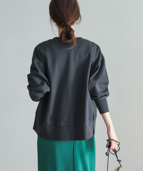 URBAN RESEARCH DOORS（アーバンリサーチドアーズ）の「コットンスウェットカーディガン（スウェット・レディース・ベージュ/グレー/スミクロ・MEDIUM）」の16枚目の写真