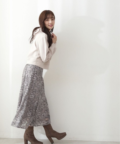 PROPORTION BODY DRESSING（プロポーションボディドレッシング）の「エンブロイダリーフラワーマーメイドスカート / 1212220511（スカート・レディース・ボルドー/グリーン/グレー・MEDIUM/SMALL）」の8枚目の写真