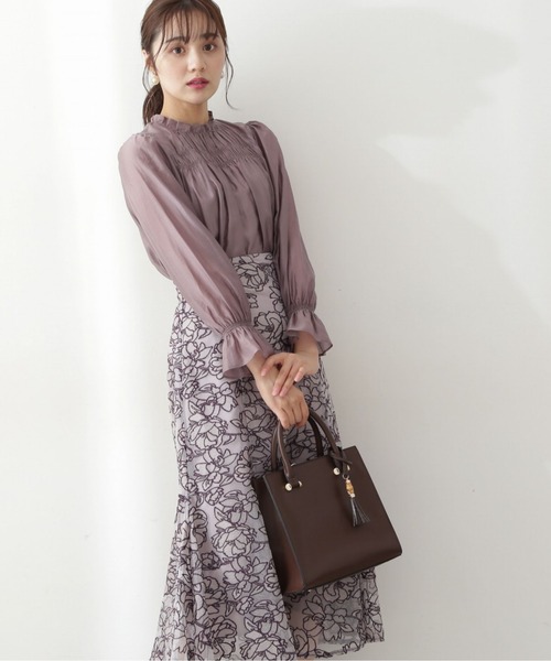 PROPORTION BODY DRESSING（プロポーションボディドレッシング）の「エンブロイダリーフラワーマーメイドスカート / 1212220511（スカート・レディース・ボルドー/グリーン/グレー・MEDIUM/SMALL）」の17枚目の写真