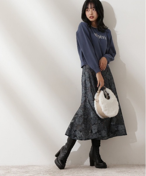 PROPORTION BODY DRESSING（プロポーションボディドレッシング）の「エンブロイダリーフラワーマーメイドスカート / 1212220511（スカート・レディース・ボルドー/グリーン/グレー・MEDIUM/SMALL）」の16枚目の写真