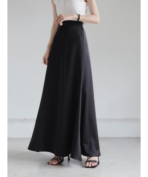 amel（エイメル）の「matte satin long skirt（スカート・レディース・ブラック・FREE）」の8枚目の写真