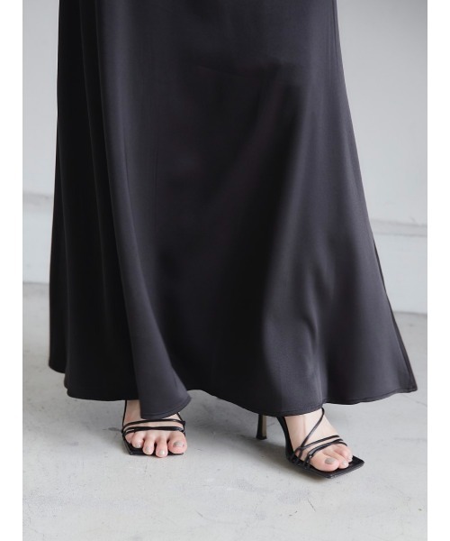 amel（エイメル）の「matte satin long skirt（スカート・レディース・ブラック・FREE）」の12枚目の写真