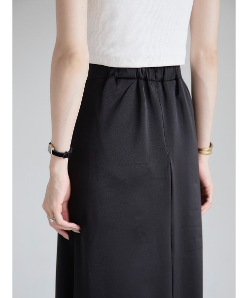 amel（エイメル）の「matte satin long skirt（スカート・レディース・ブラック・FREE）」の7枚目の写真