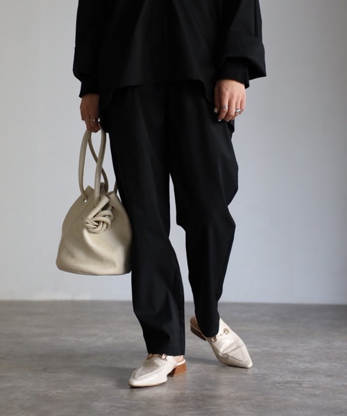 sakishimatokyo（サキシマトーキョー）の「ロングスリーブディープVルーズセット（サロペット/オーバーオール・レディース・カーキブラウン/ベージュ/ブラック・L/M）」の8枚目の写真