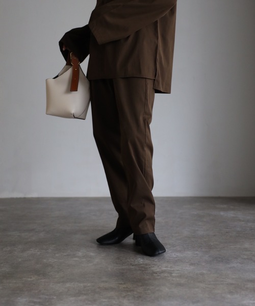 sakishimatokyo（サキシマトーキョー）の「ロングスリーブディープVルーズセット（サロペット/オーバーオール・レディース・カーキブラウン/ベージュ/ブラック・L/M）」の15枚目の写真