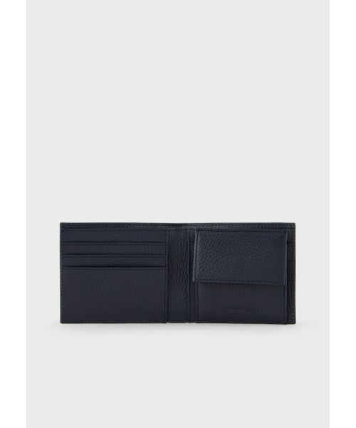EMPORIOARMANI ロゴ レザーウォレット財布 黒 ブルー カード 楽天市場】エンポリオ アルマーニ 長財布 ロゴプレート 二つ折り