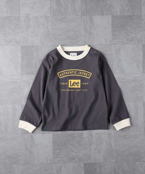 Lee（リー）の「【Lee】リンガーロンＴ（Tシャツ/カットソー・キッズ・ブラック・140/160/150/130/120/105）」の6枚目の写真