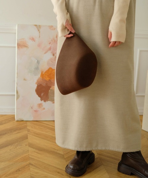 Bab（バブ）の「ウールフェルトバケットハット（ハット・レディース・モカ/ブラック/ライトグレー・ONESIZE）」の7枚目の写真