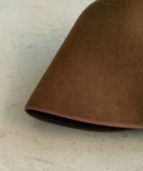 Bab（バブ）の「ウールフェルトバケットハット（ハット・レディース・モカ/ブラック/ライトグレー・ONESIZE）」の11枚目の写真