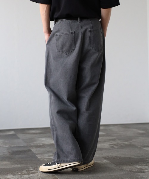 セール】リラックス ワイド ルーズパンツ<ユニセックス>（デニムパンツ